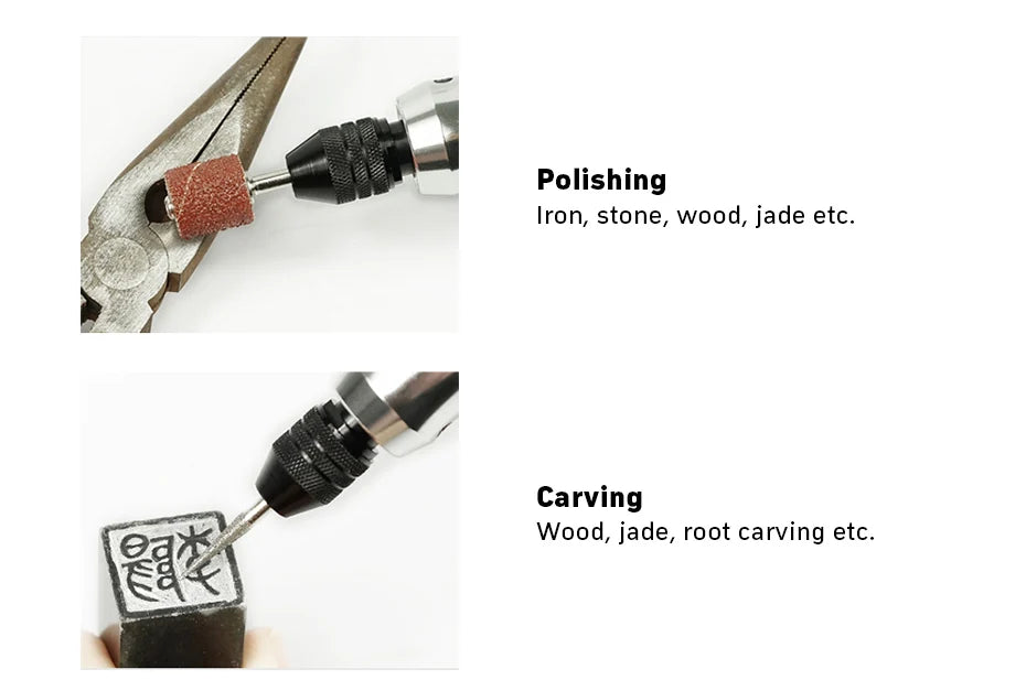 1 Set Cordless Drill Bit Tool Dremel Mini Drill New Mini Electric Drill Power Tools Engraver Electric Pen Diy Cutting