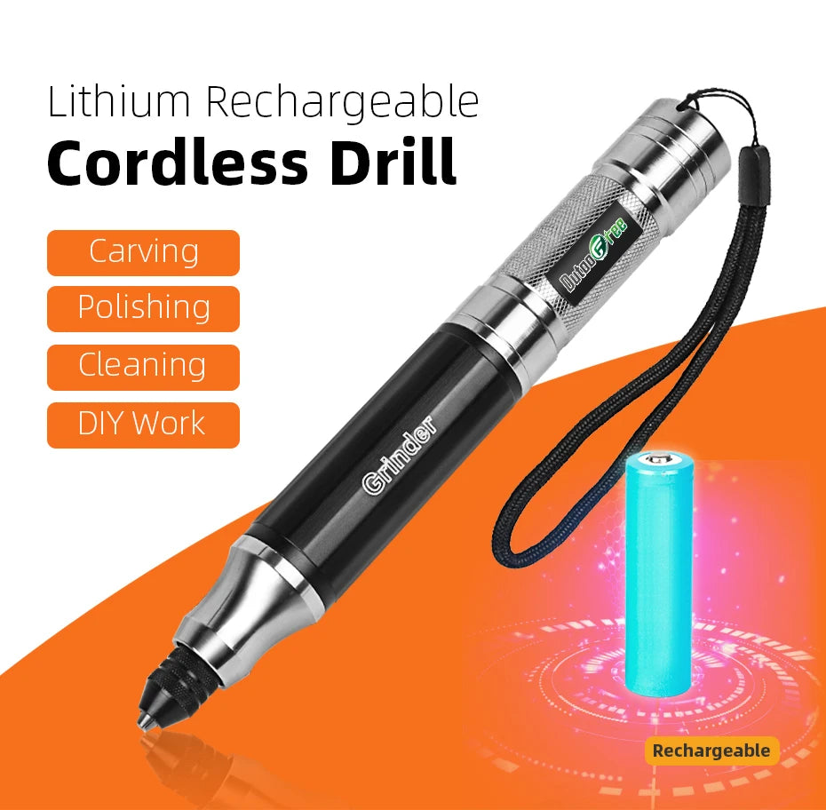 1 Set Cordless Drill Bit Tool Dremel Mini Drill New Mini Electric Drill Power Tools Engraver Electric Pen Diy Cutting