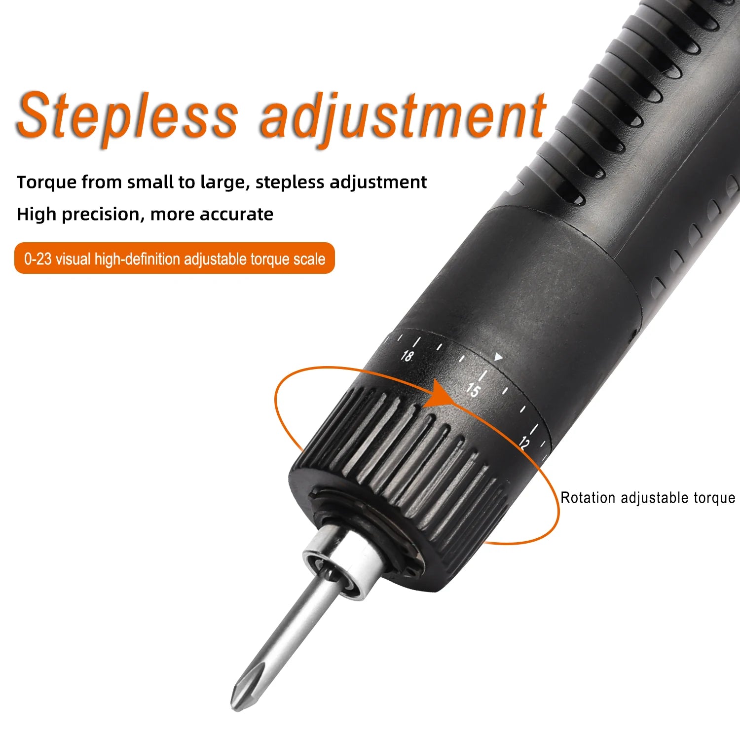 New Industrial Electric Screwdriver Adjustable Torque Electrical Powerful Impact Hand Drill Multifunctional Tools Drill Driver