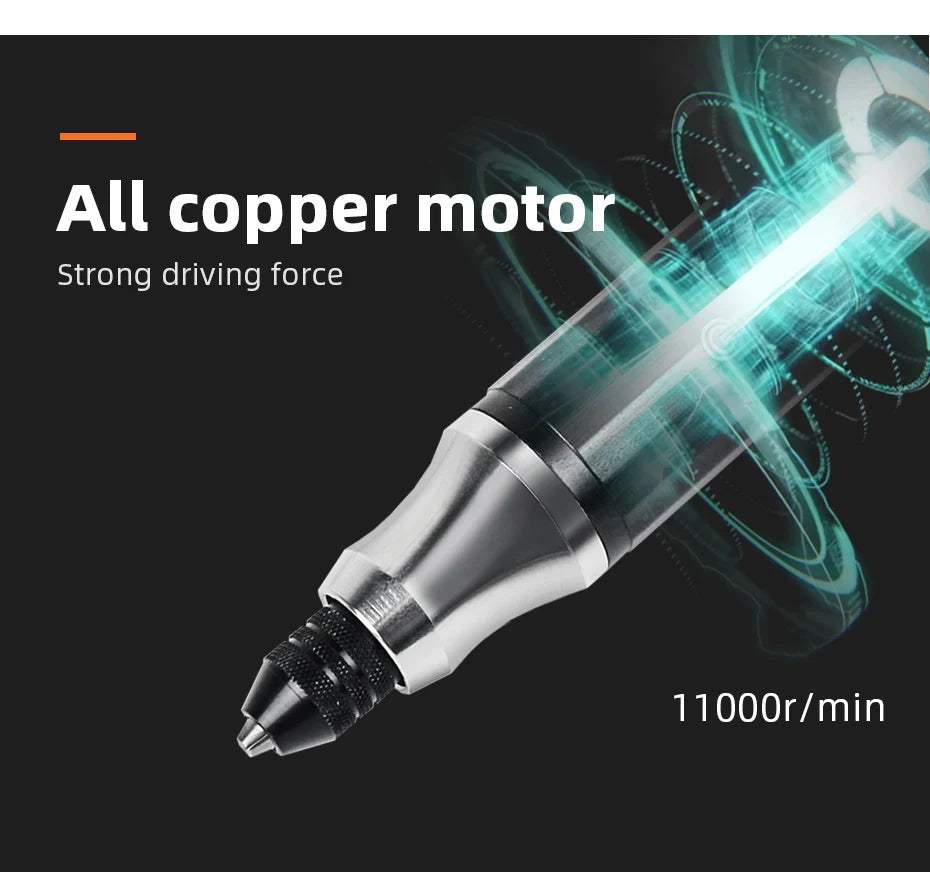 1 Set Cordless Drill Bit Tool Dremel Mini Drill New Mini Electric Drill Power Tools Engraver Electric Pen Diy Cutting