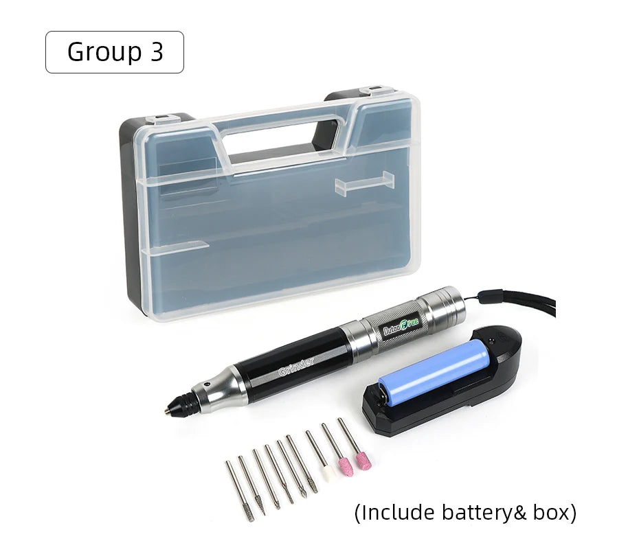 1 Set Cordless Drill Bit Tool Dremel Mini Drill New Mini Electric Drill Power Tools Engraver Electric Pen Diy Cutting