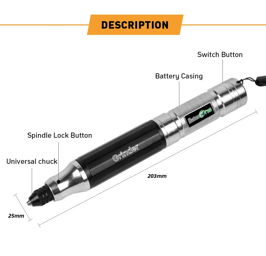 1 Set Cordless Drill Bit Tool Dremel Mini Drill New Mini Electric Drill Power Tools Engraver Electric Pen Diy Cutting