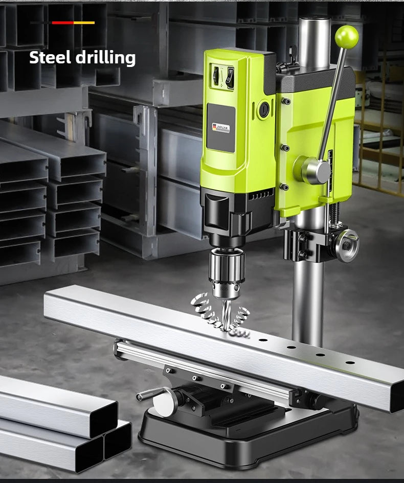 Drill Small Household 220v High Power Industrial Drilling Machine Milling Machine Workbench Multifunctional High Precision