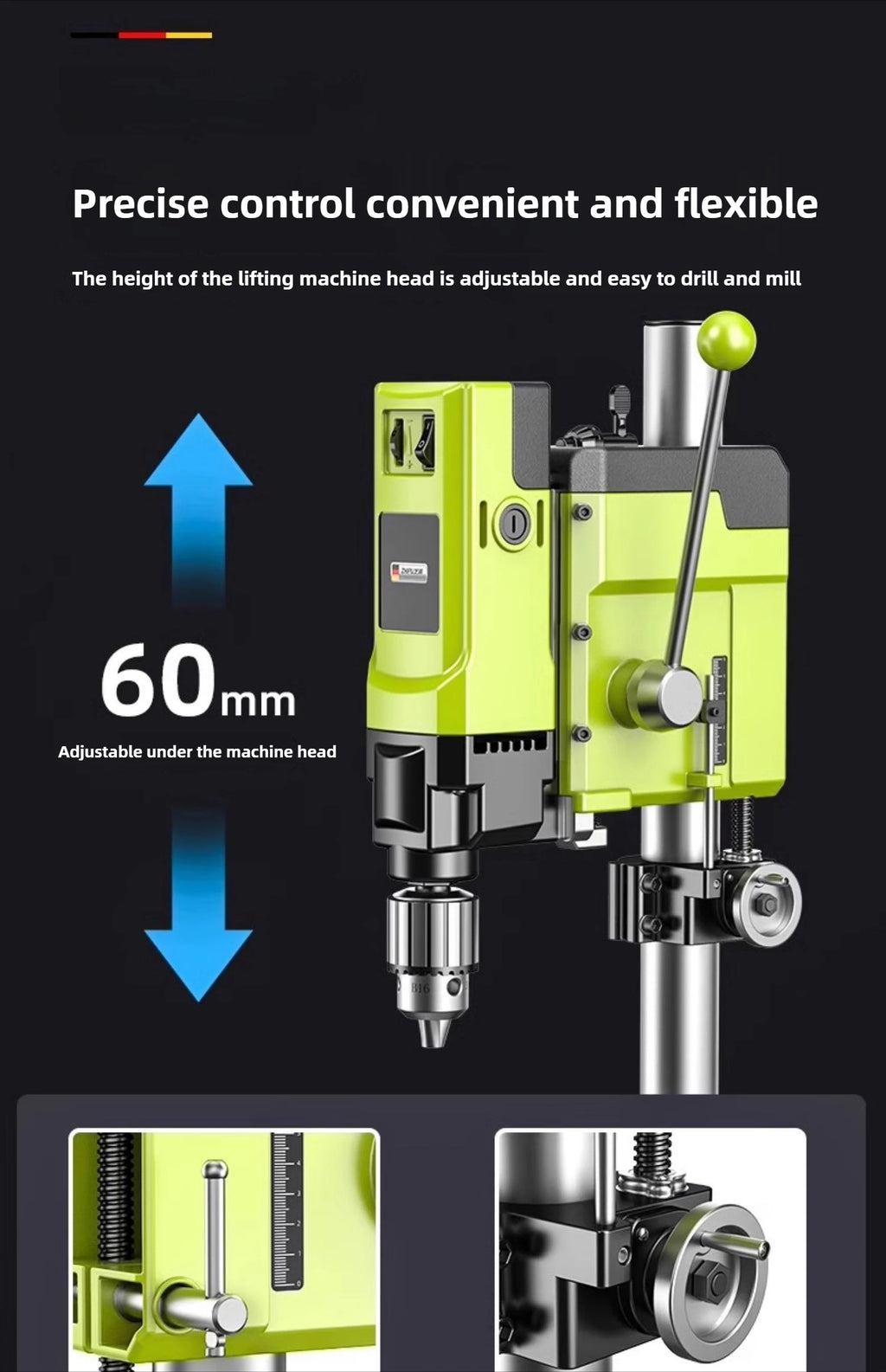 Drill Small Household 220v High Power Industrial Drilling Machine Milling Machine Workbench Multifunctional High Precision