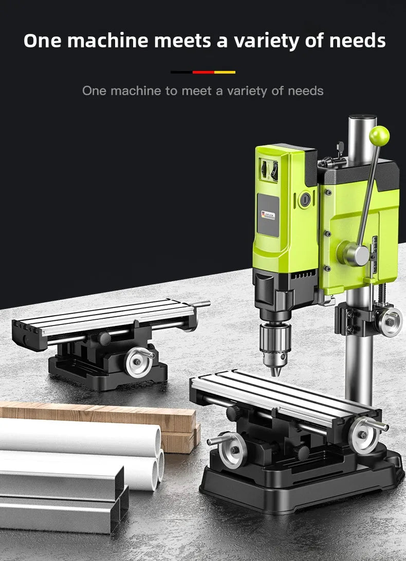 Drill Small Household 220v High Power Industrial Drilling Machine Milling Machine Workbench Multifunctional High Precision