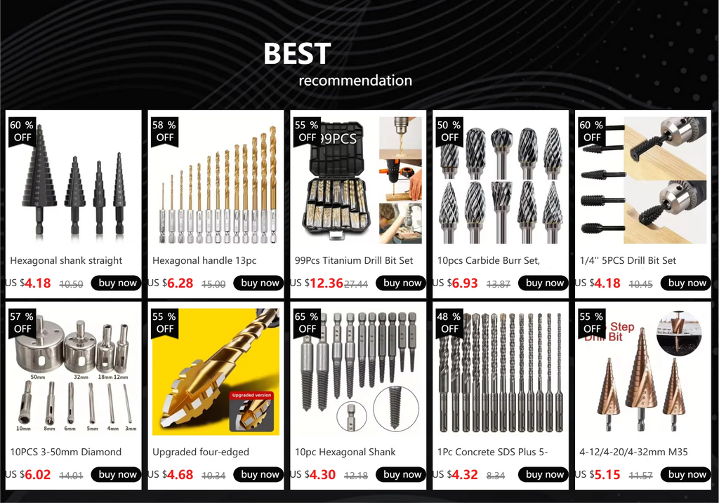 Damaged Screw Extractor Set HSS Drill Bit Stripped Broken Remover Small Easily Quickly Take Out Kit Easy Demolition Power Tools