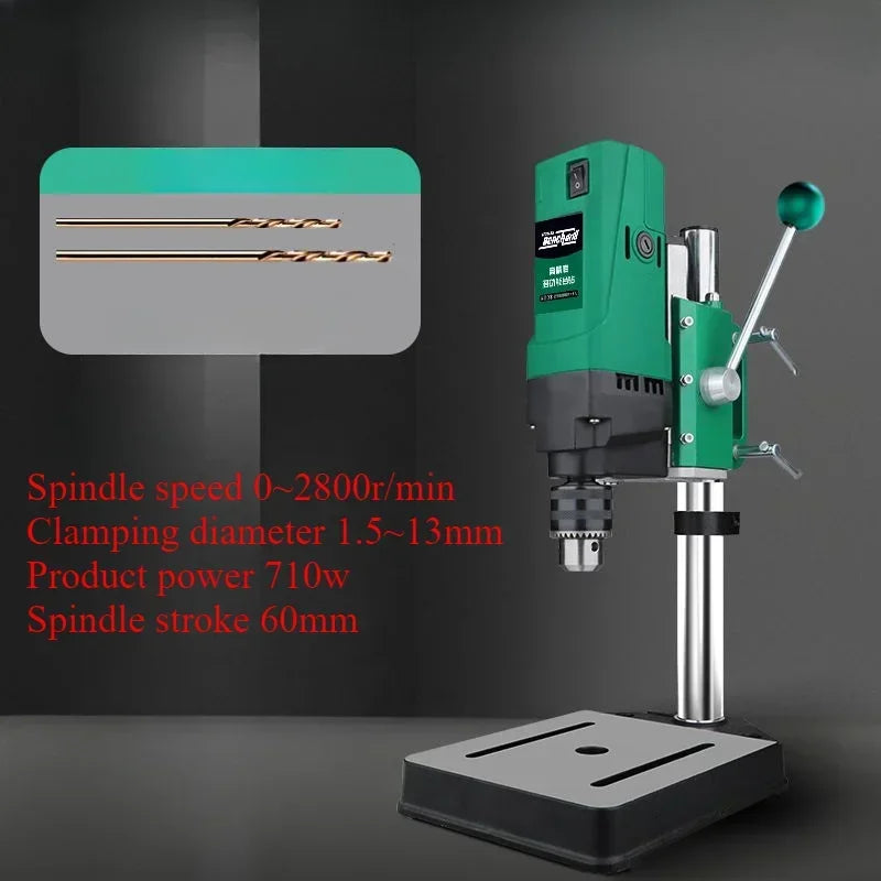 Table Type Drill Machine Small Household Multi-functional 220V High-power High Precision Industrial-grade Drilling Machine