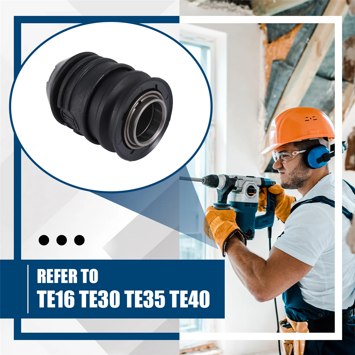 ABRN Te-40 Te-35 Te-30 Te-16 Sds Drill Chuck Replace for Hilti Type Te16 Te40 Te35 Te 16 30 35 40 Power Tools Accessories A