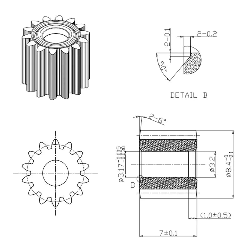Power Tool Accessories RS550 Brushed Motor 14 Teeth 21V For Bosch For DeWalt For Makita Drill Wrench Logging Saw Chainsaw