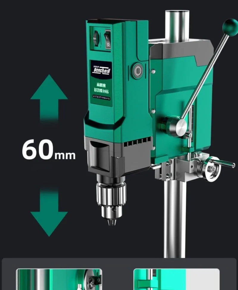 Table Type Drill Machine Small Household Multi-functional 220V High-power High Precision Industrial-grade Drilling Machine