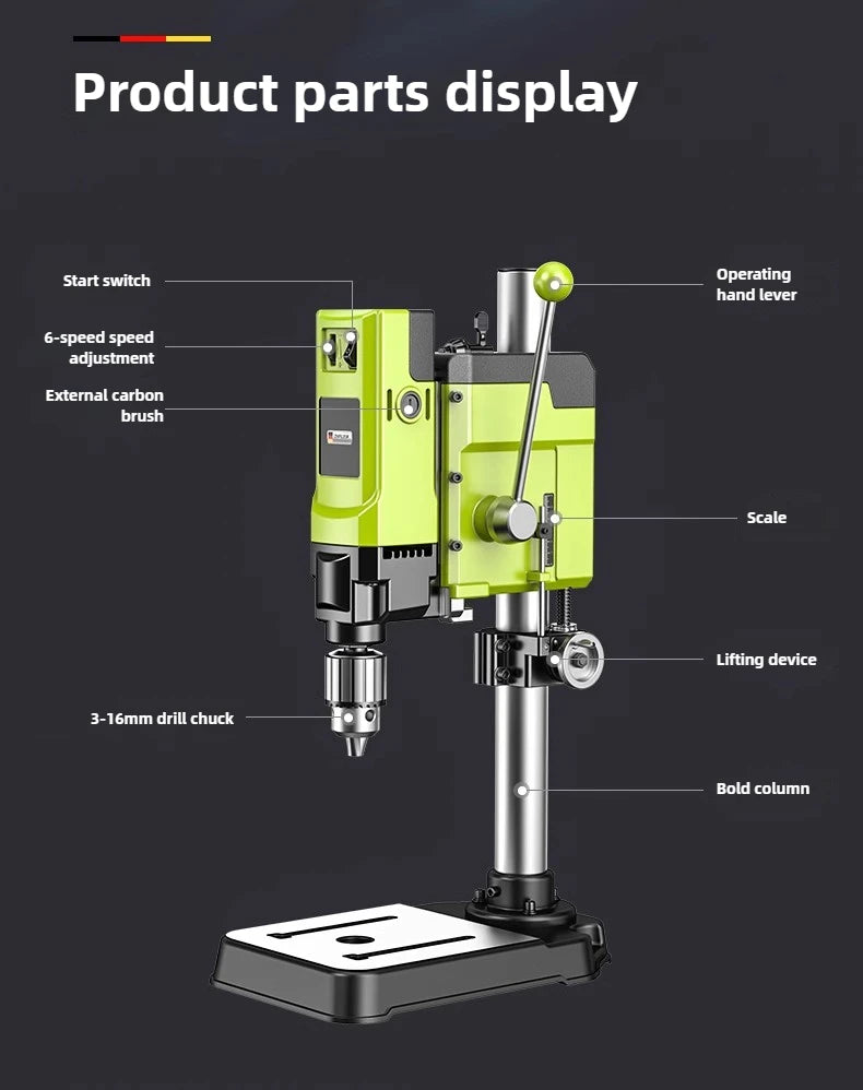 Drill Small Household 220v High Power Industrial Drilling Machine Milling Machine Workbench Multifunctional High Precision