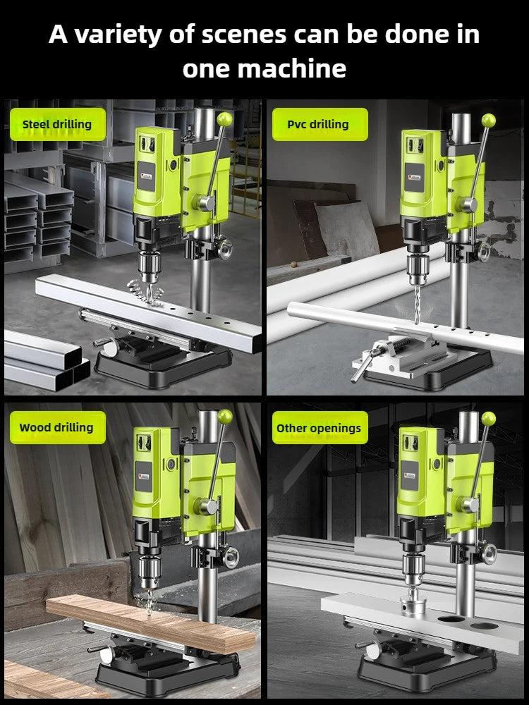 Drill Small Household 220v High Power Industrial Drilling Machine Milling Machine Workbench Multifunctional High Precision