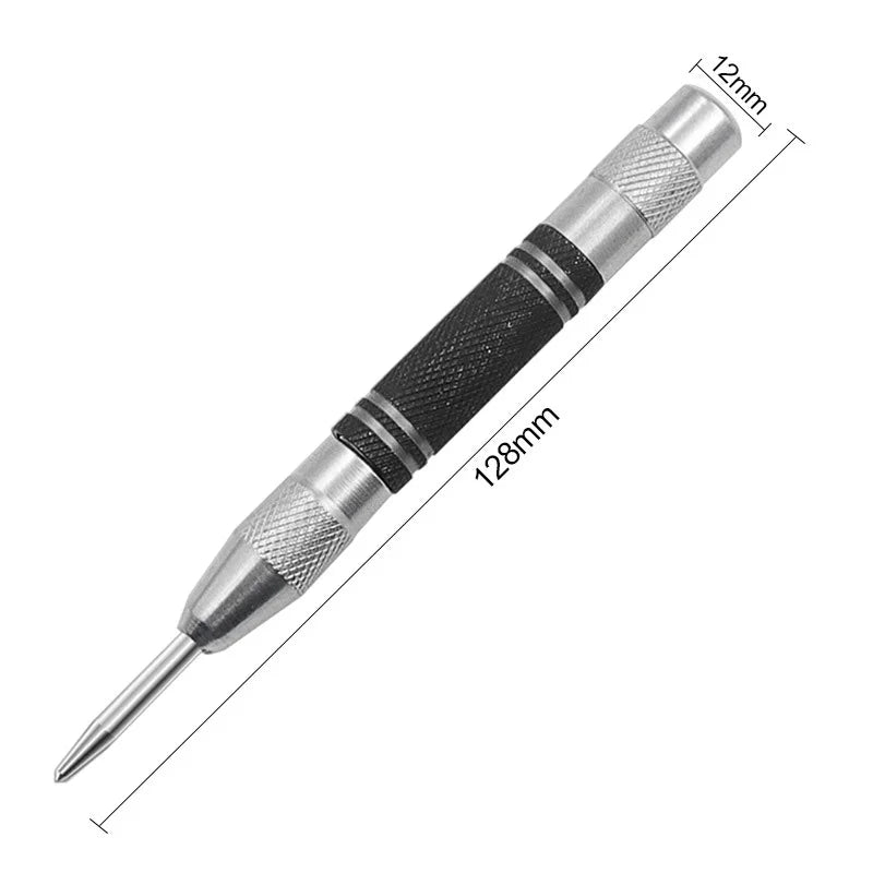Automatic Centre Punch General Woodworking Metal Drill Adjustable Spring Loaded Automatic Punch Hand Tools for Metal Wood Glass