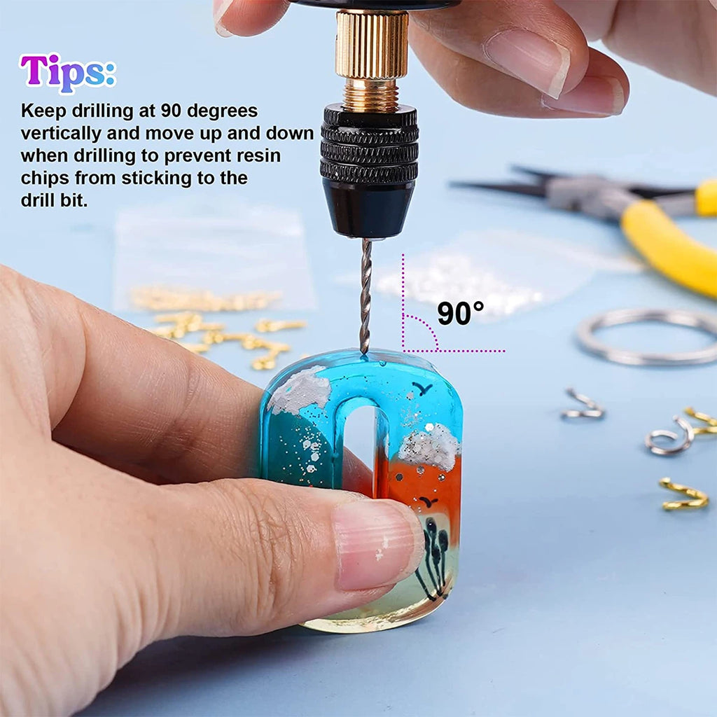 Handheld Mini Electric Drill DIY Electric USB Electric Drill Tools For Epoxy Resin Making DIY Jewelry Pendant Making Power Tools