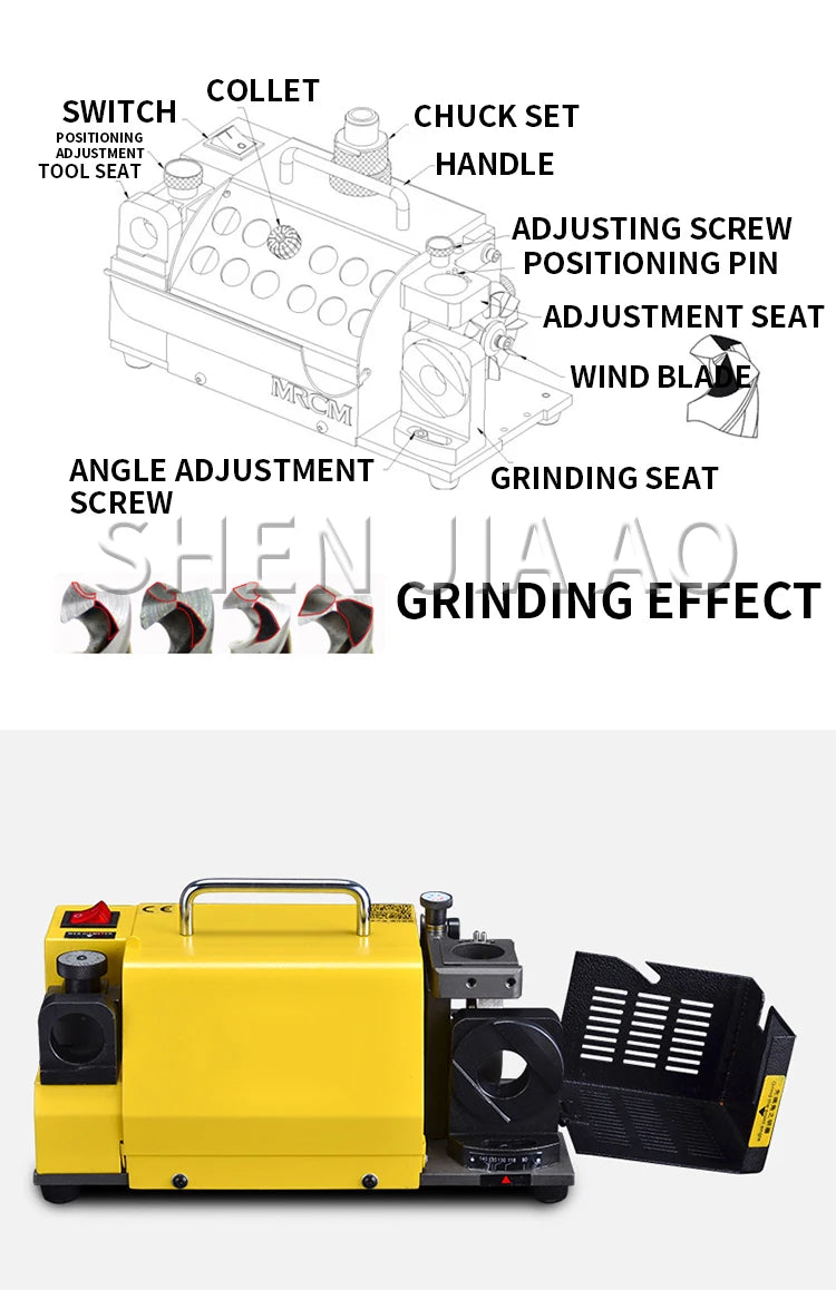 MR-20G Machine Tool Drill Grinder Grinder Grinding Wheel Grinding Grinding Machine Electric Electric Drill Tool