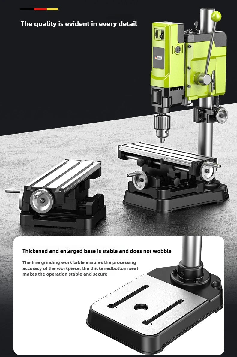 Drill Small Household 220v High Power Industrial Drilling Machine Milling Machine Workbench Multifunctional High Precision