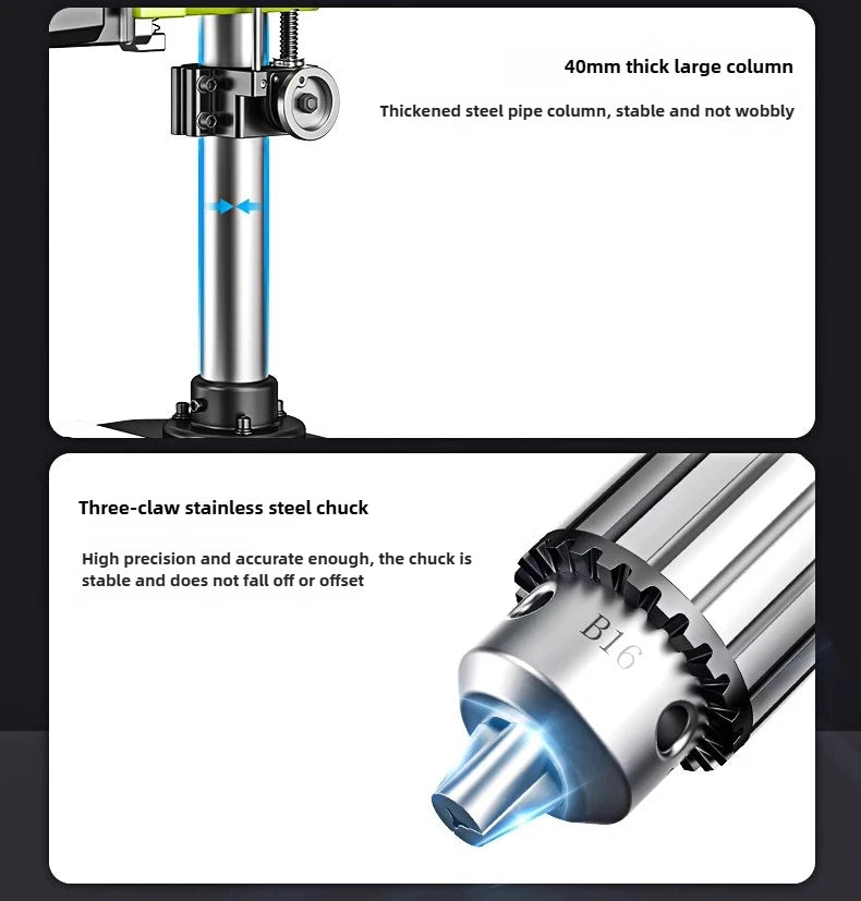 Drill Small Household 220v High Power Industrial Drilling Machine Milling Machine Workbench Multifunctional High Precision