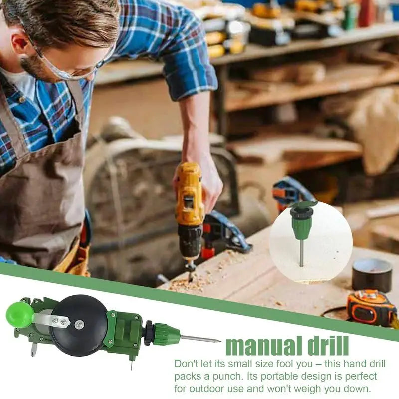Powerful Manual Drill DIY Woodworking Hand Drill DIY Tool Hand Drill Woodworking Multifunctional  Manual Drill for Wood