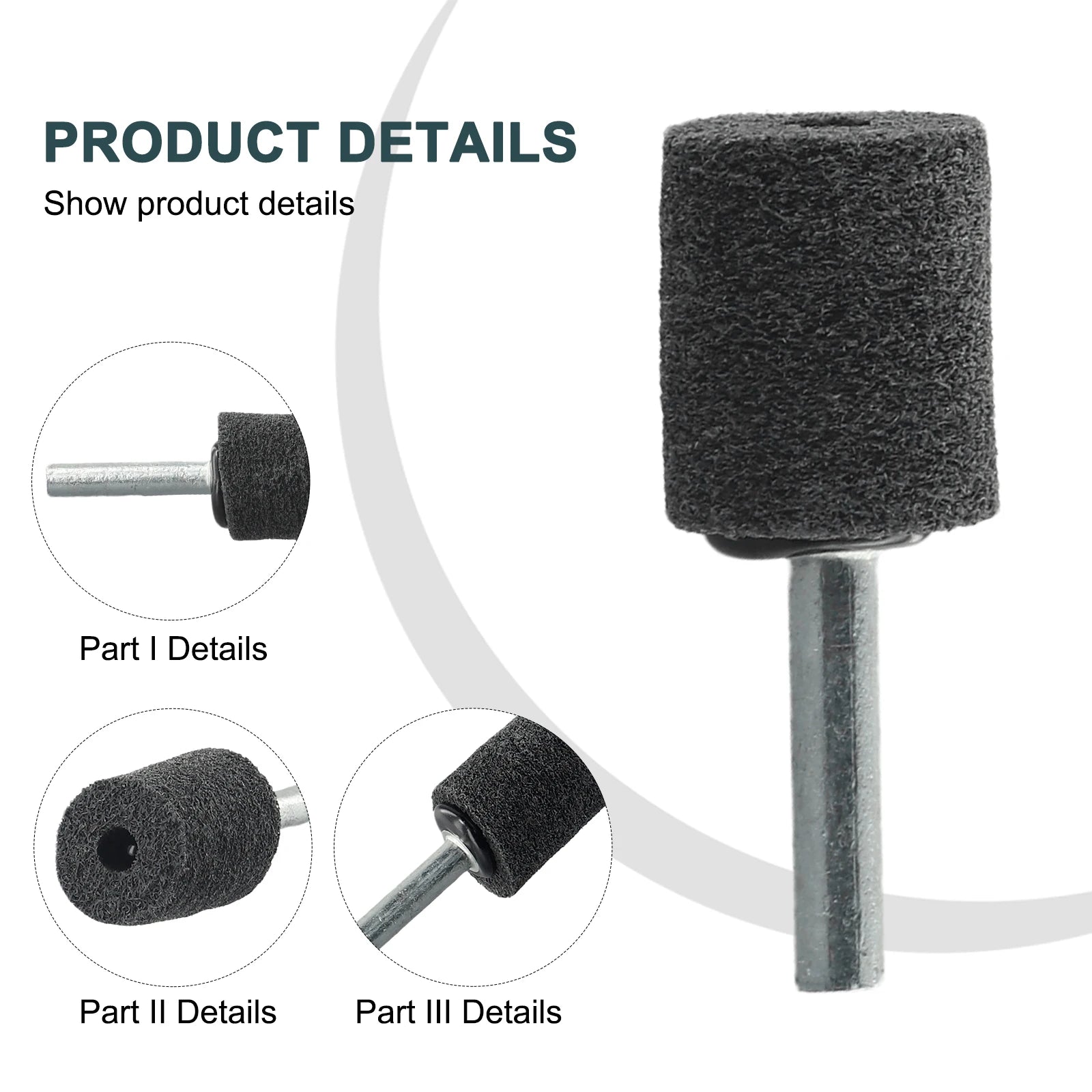 Grinding Polishing Head Electric Drill Bit Wheel 1/4inch Shank 20/25/30/40/50mm For Dremel Rotary Accessories Power Wood Tools