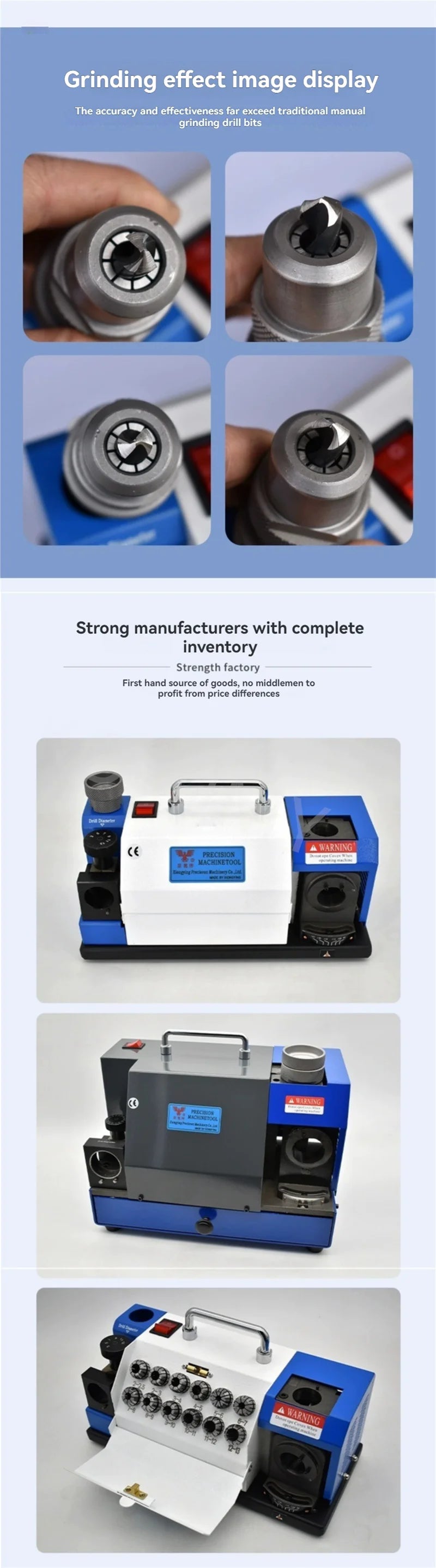 Grinding Drill Bit Machine 2.5-13 Drill Bit Grinder Sharpening Machine High-precision Grinding Machine Drill Bit Grinder