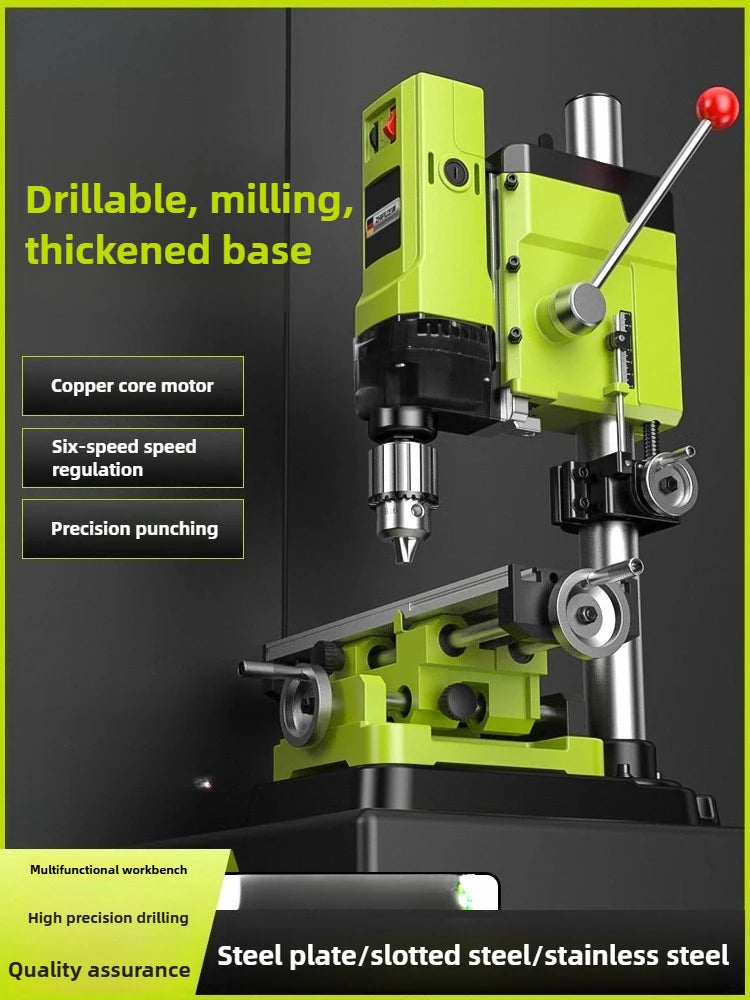 Drill Small Household 220v High Power Industrial Drilling Machine Milling Machine Workbench Multifunctional High Precision